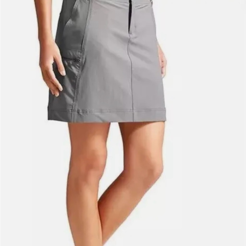 ATHLETA  Palisade Tennis Skort Skirt Gray Women's hiking outdoors Size 8 c6